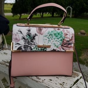Pink/Lavender Foral Purse